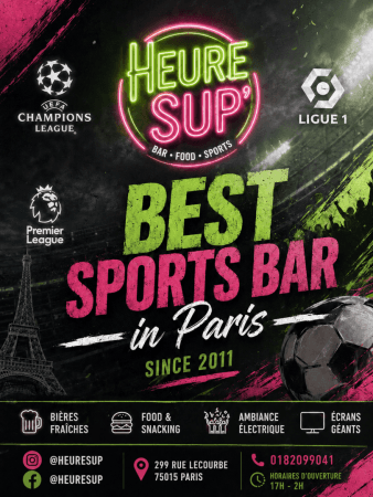 Les Meilleurs Bars à Paris - SPORTS BAR - Heure Sup’