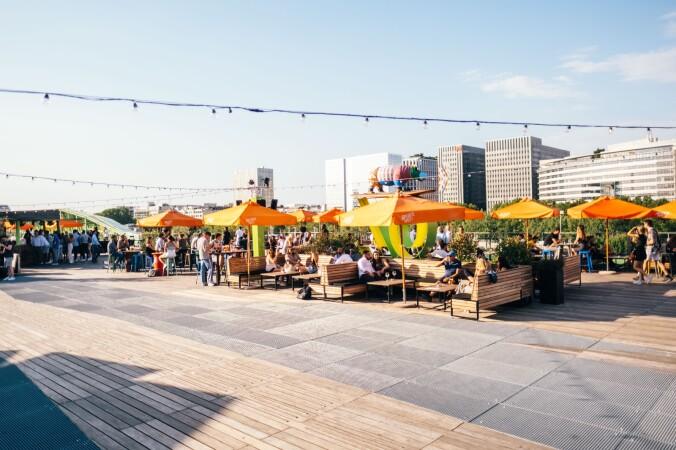 Best Sports Bars in Paris - Café Oz Rooftop