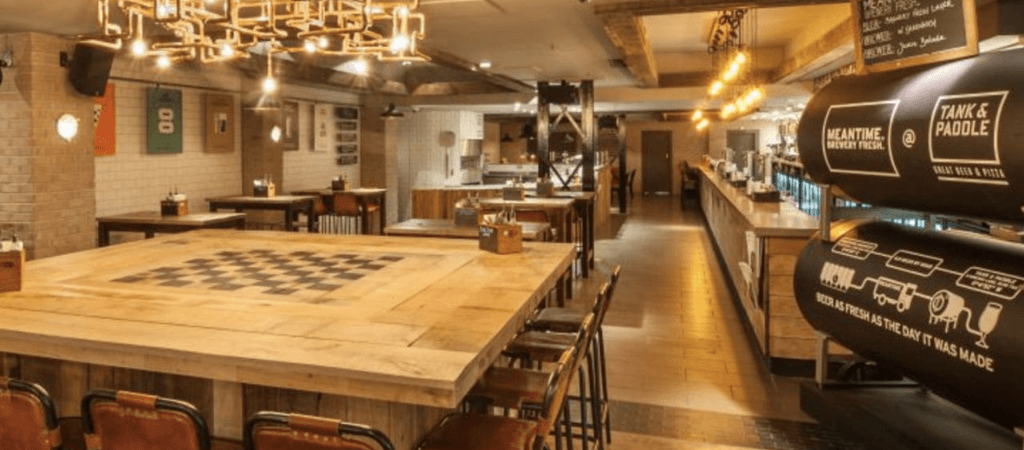 Best Sports Bars in London - Tank And Paddle Bishopsgate