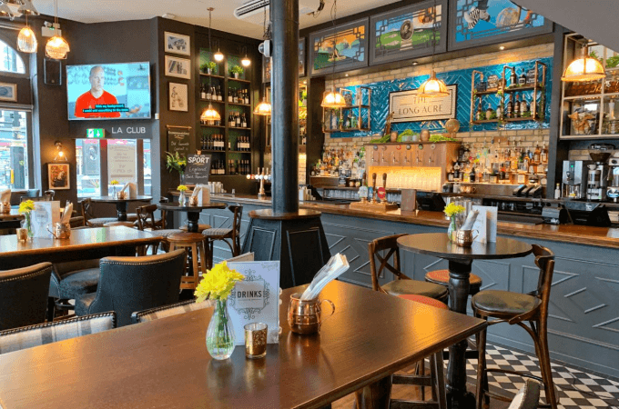 Best Sports Bars in Westminster - The Long Acre Covent Garden