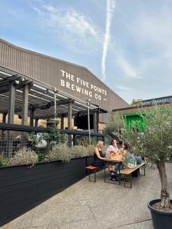 Best Sports Bars in London - The Five Points Taproom & Courtyard