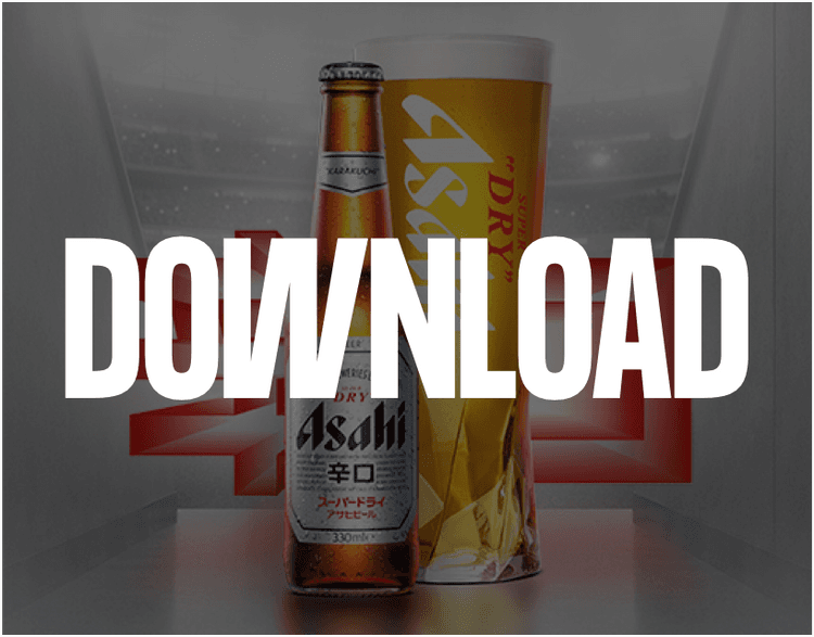 Download the FANZO app to claim your free pint of Asahi Super Dry.